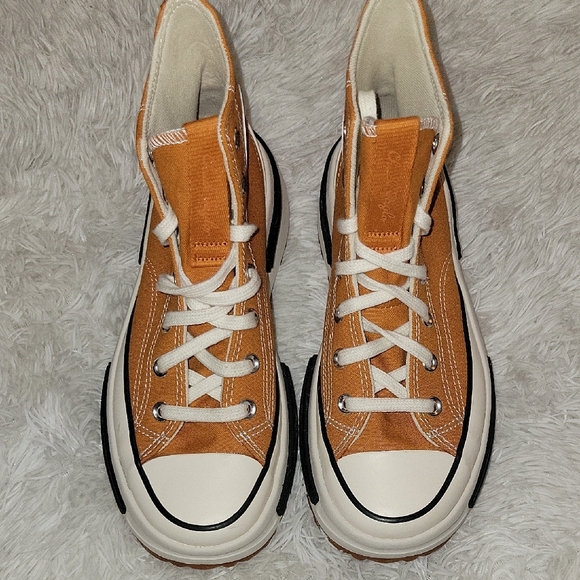 Women's Orange High-Top Sneakers - Picture 8 of 16